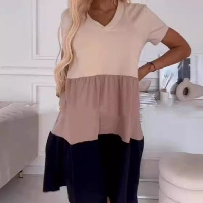✨Elegant kjole med V-udskæring